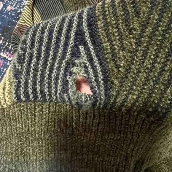 Vintage TUNDRA CANADA Sweater Black Gray Gold Coogi Style Cosby Men's Large - Picture 3 of 3